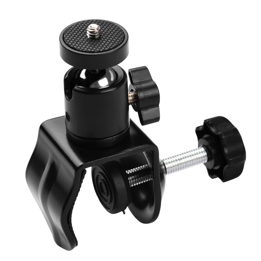 Photo Studio U Shaped Clip Clamp with Ball Head Bracket for Camera Flash Light Stand
