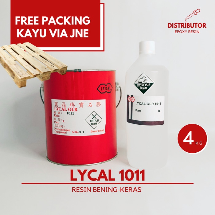 Tape Resin Bening Lycal Keras Dgn Katalis - Lycal 1011 - 4 Kg
