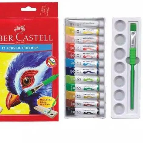 

Faber Castell Acrylic Colour Tube set 12 / Cat Akrilik