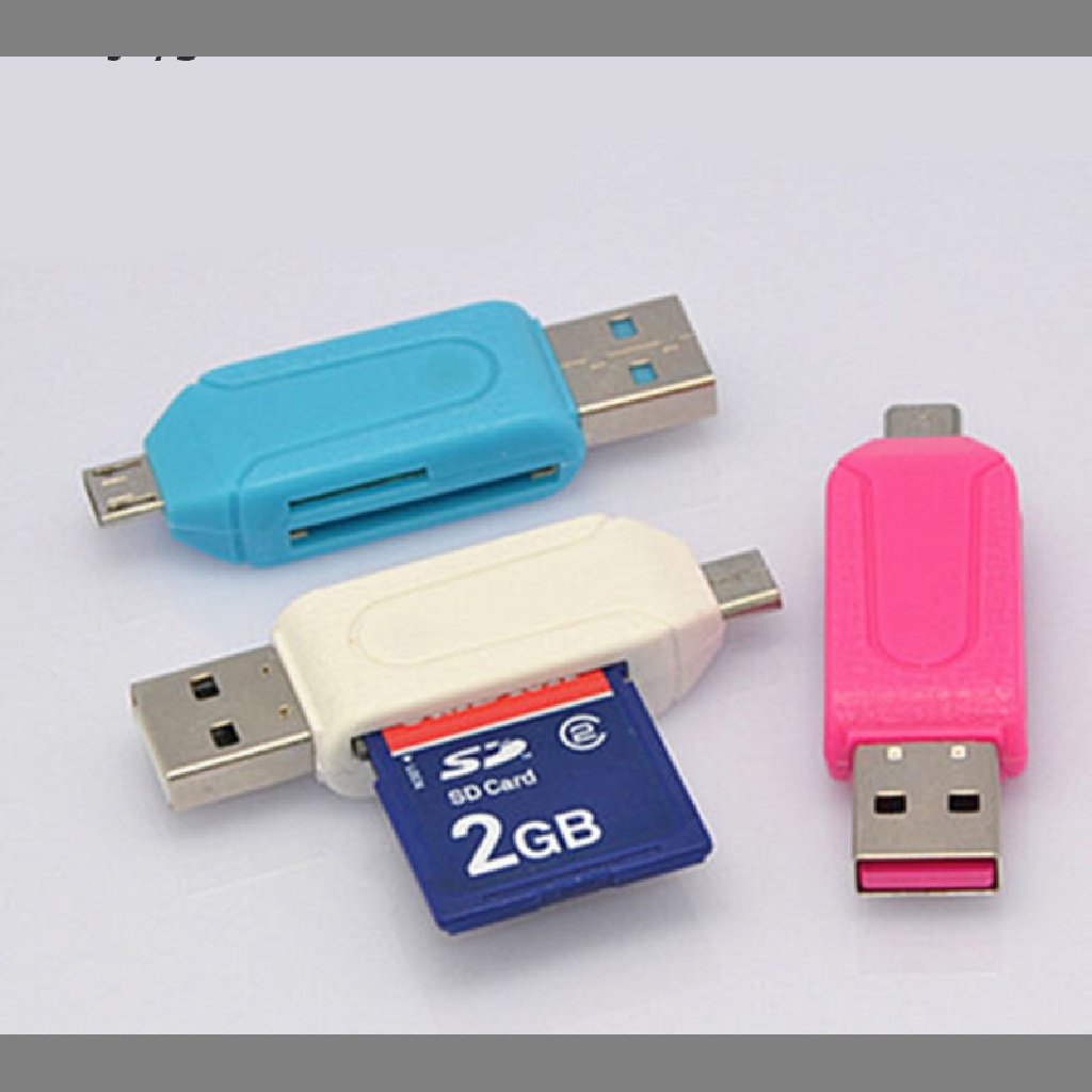 Card Reader Micro USB OTG TF / SD Untuk Handphone