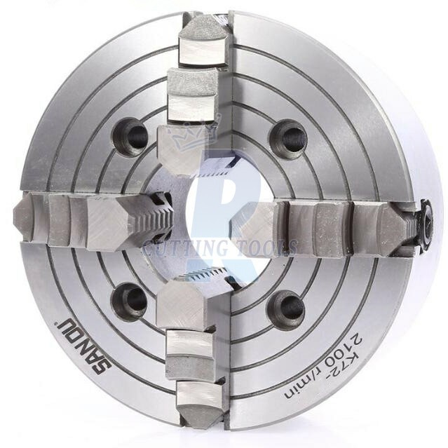 Chuck Bubut 8in 4Jaw SanOu - Claw Bubut 200 K72 -Catok Kepala Bubut 8