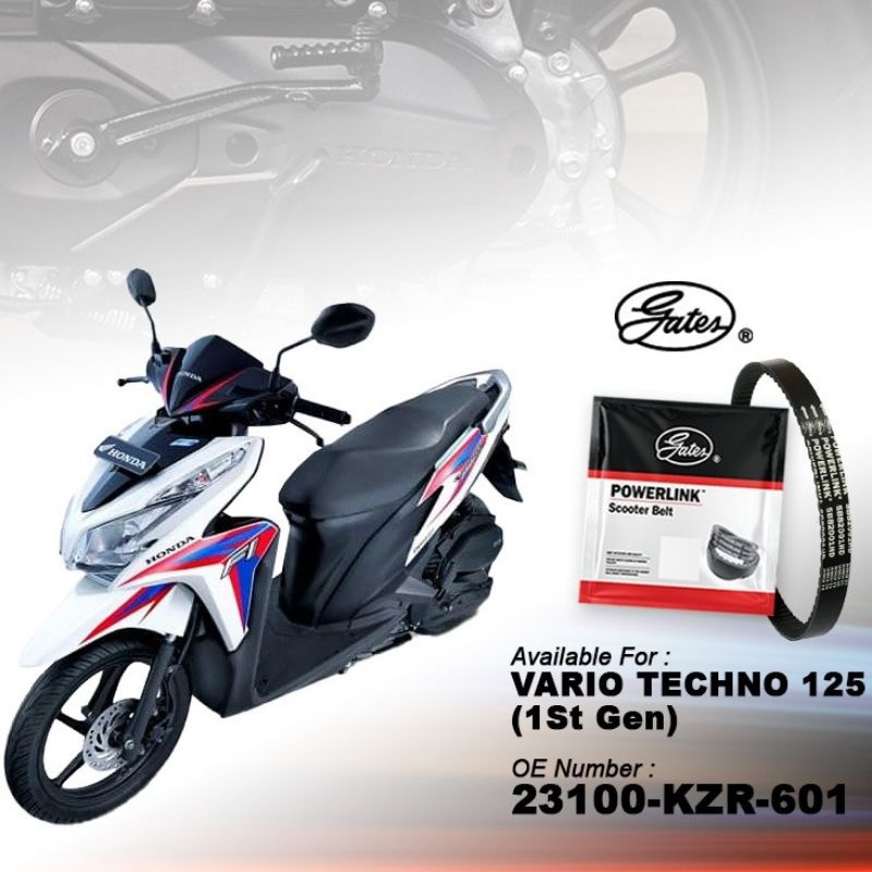 Vanbelt fanbel vbelt Vario Techno 125 lama original gates thailand