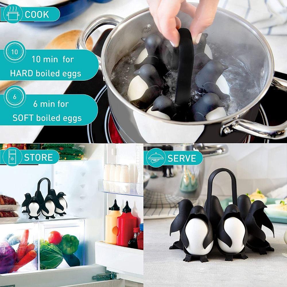 Chookyy Egg Boiler Store and Serve 3-in-1 Cook Pemasak Telur Bentuk Pinguin