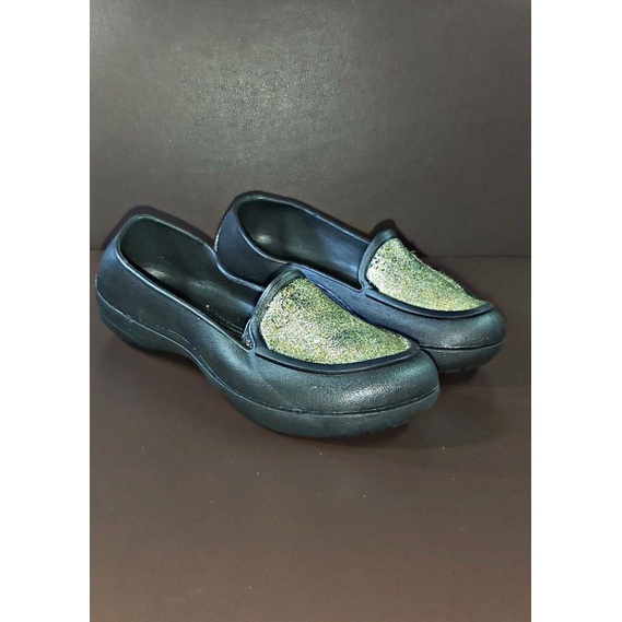 Sepatu Karet Wanita Q509 Slip On Jelly Shoes Empuk