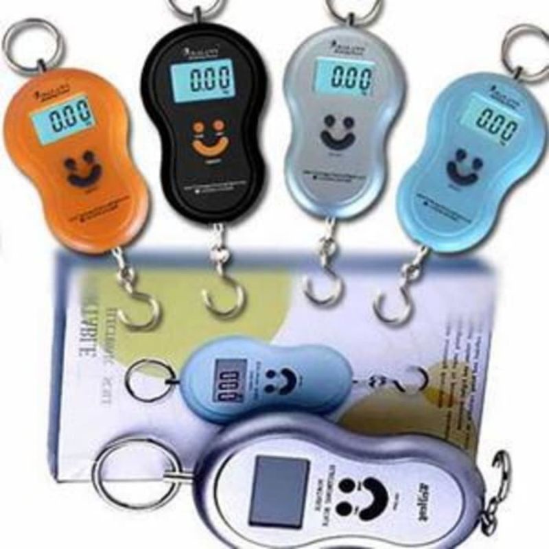 MJ88 TIMBANGAN GANTUNGAN DIGITAL 50KG ELECTRONIC SCALE PORTABLE TRAVEL