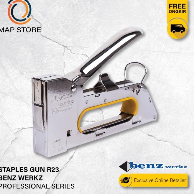 

Staples Tembak R23 BENZ / Stapler Tacker Gun by BENZ WERKZ