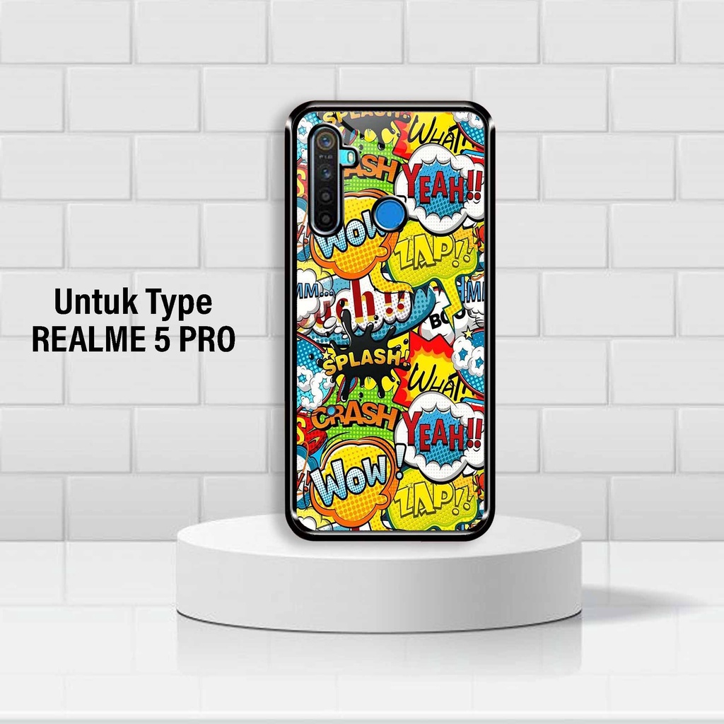 Case Realme 5 Pro - Hardcase Fullprint - Case Premium - Case Kilau - Untung Case 14 - Gambar STIKERS - Casing Realme 5 Pro - Silikon Realme 5 Pro - Case Realme 5 Pro Terbaru - Fashion Case - Pelindung Back Phone -