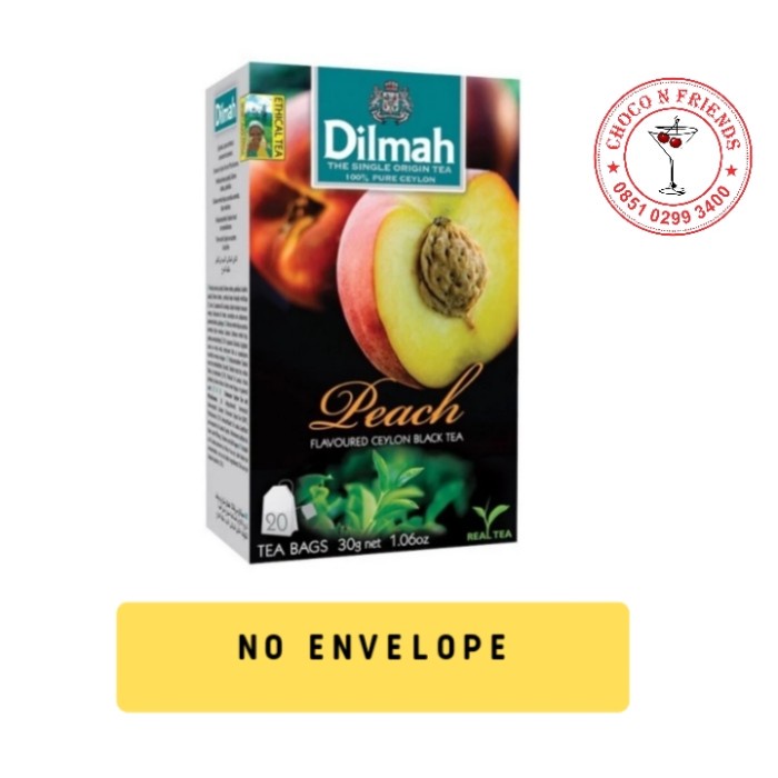 

TERMURAH Teh Dilmah No Envelope 20 sachet Peach /TEH DIET/TEH PELANGSING/TEH HIJAU/TEH JATI CINA/TEH