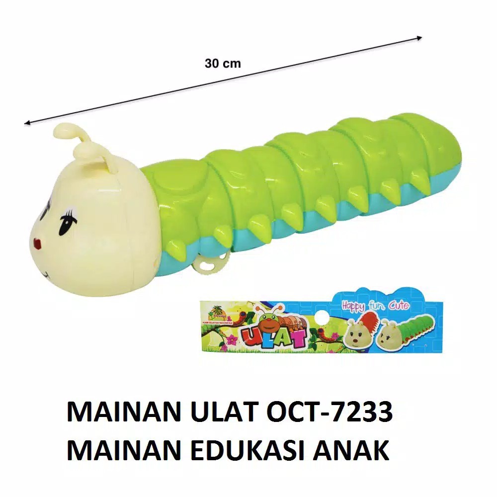 Mainan Ulat Ulatan Plastik Pullback OCT 7233