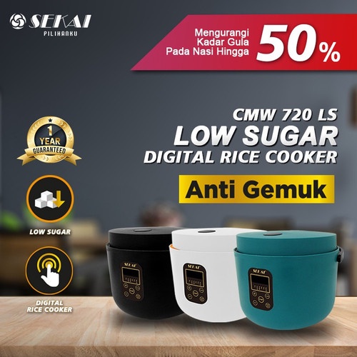 DM - SEKAI Rice Cooker 3 Liter CMW 720 LS Low Sugar Low Carbo / Penanak Nasi