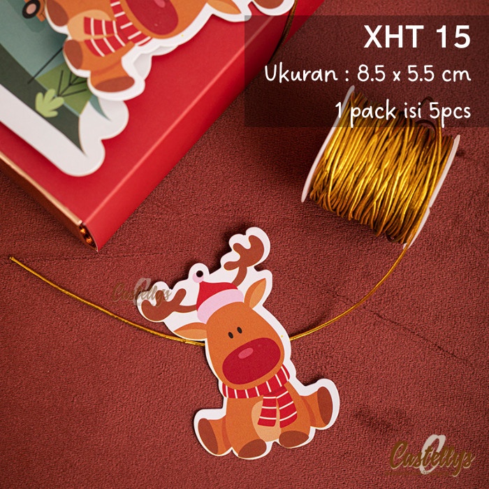 

XHT15 Hangtag Hang Tag Kartu Gantungan Hiasan Hampers Natal Christmas