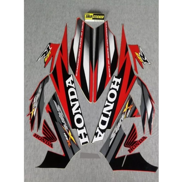 Striping Stiker Lis supra x 125 lama 2006.