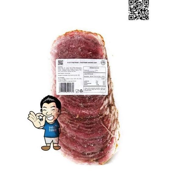 

Baru! Smoked Beef Pastrami Sliced- Daging Sapi Asap 500G Aice.Kila
