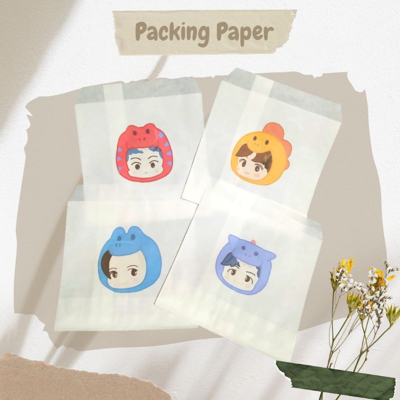 

Amplop Packaging Olshop Nct Dream 12x13 cm Aesthetic Vintage Paperbag Packing lucu Amplop untuk packing olshop motih lucu amplop ulangtahun