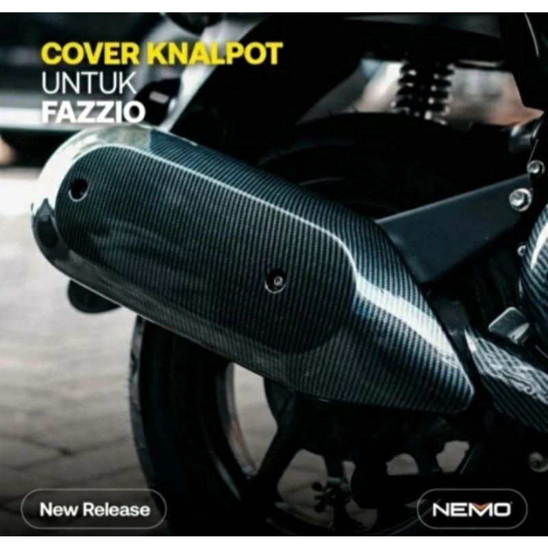 Cover Tutup Knalpot FAZZIO 125 Carbon Nemo