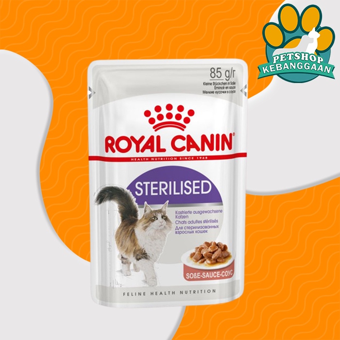 Makanan Basah Kucing Steril Royal Canin Sterillised Cat Food 85 Gram
