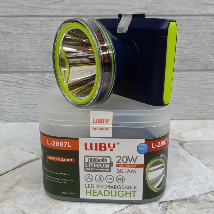 COD Senter Kepala LUBY 20 watt / LUBY L2887 / L-2887 Cahaya putih