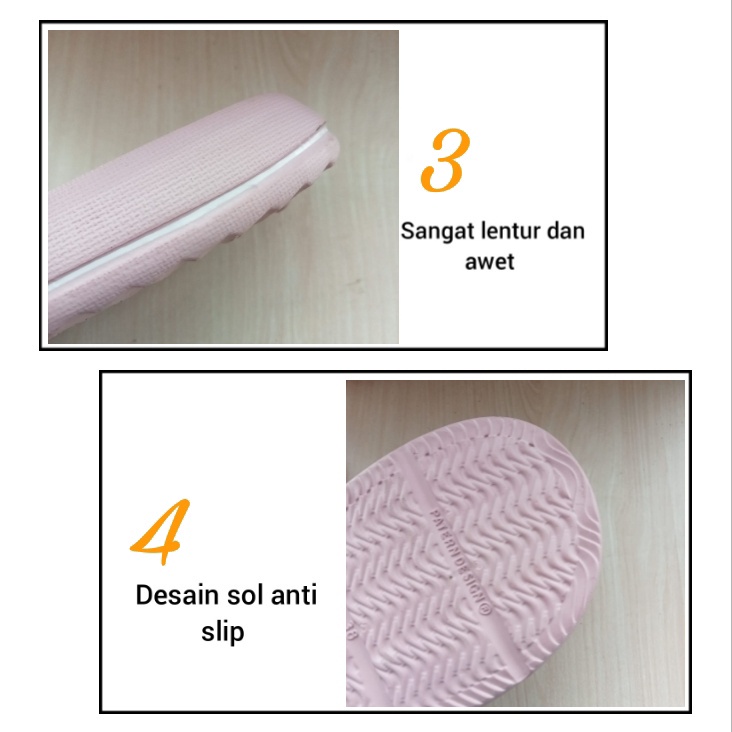 BB NEW ERA LB E 9041 Sandal Selop Karet Wanita Sendal Rumah Indoor Kamar Tidur Kamar Mandi Empuk