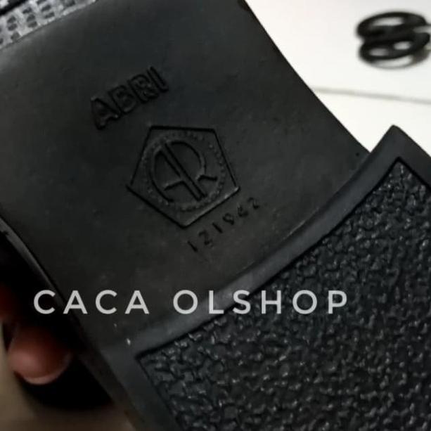 Sepatu PDH Sleting Merk AR Asli Kulit - Hitam, 38