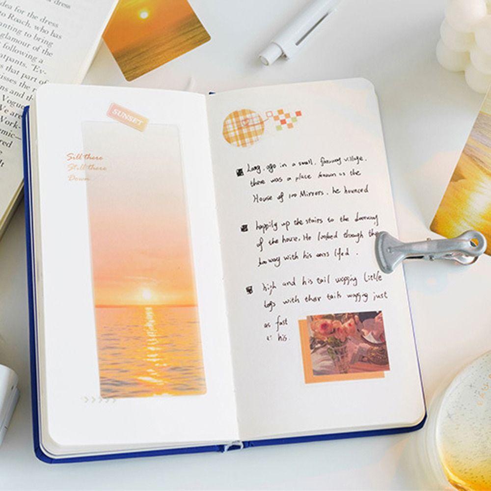 [Elegan] Bookmark Tembus Baca Aksesoris Hadiah Anak Note Marker Penanda Halaman Buku Holder Dekorasi Bookmark Aesthetics Bookmark To the Sea of Stars Series