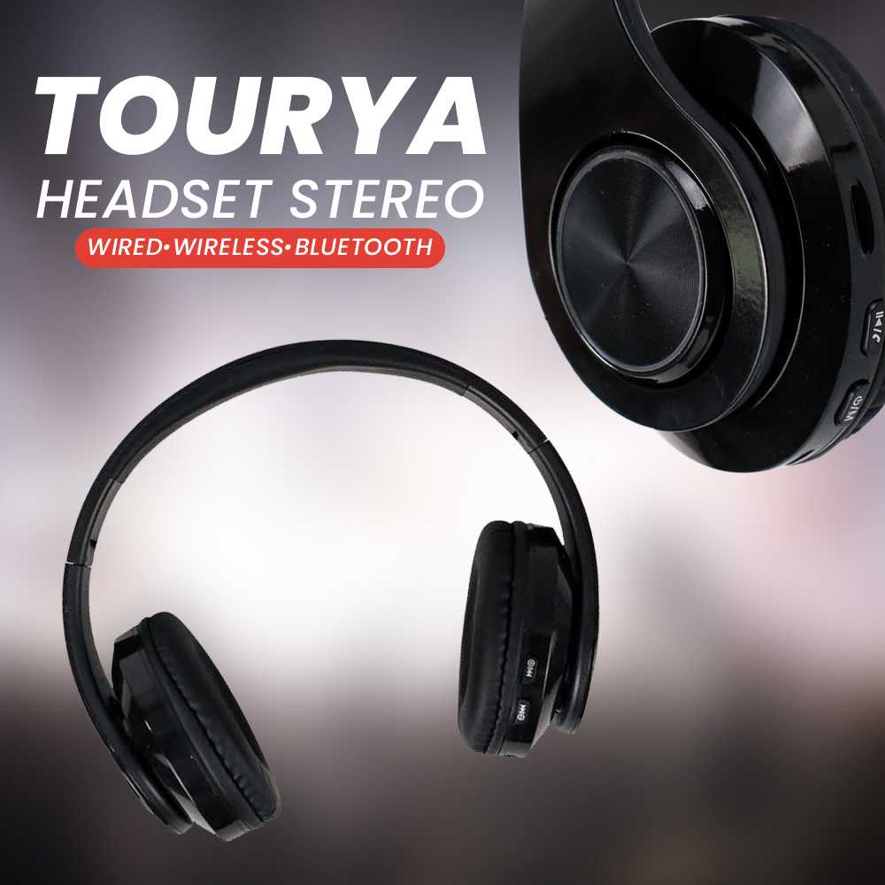 Tourya Headset Stereo Wired Wireless Bluetooth - B39