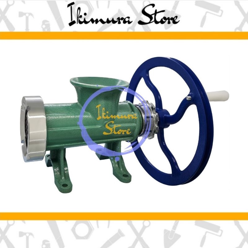 Meat Grinder / Gilingan Daging No.32 + Pully Heavy Duty Merah /Biru