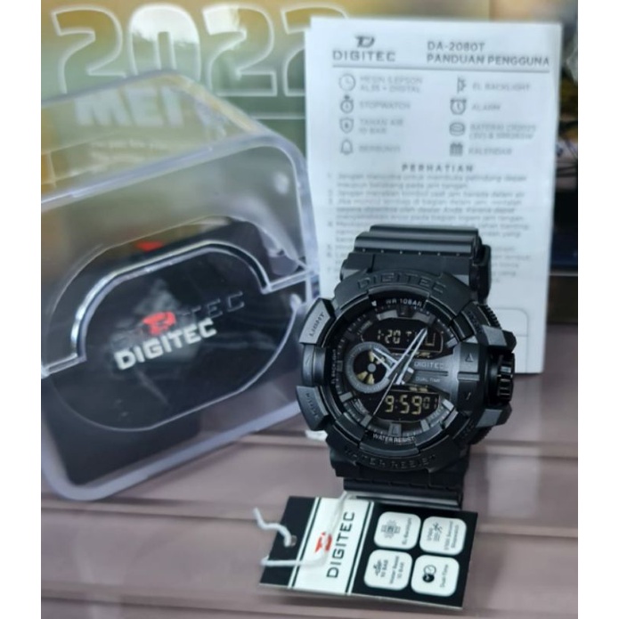 Jam Tangan Digitec 2022 DG 2022 Tahan Air Outdoor Kasual Terlaris