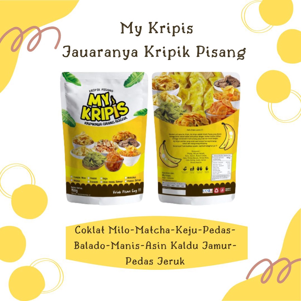 KRIPIS / KRIPIS BOGOR / MY KRIPIS BOGOR / KRIPIK PISANG BOGOR / KRIPIK / OLEH OLEH BOGOR