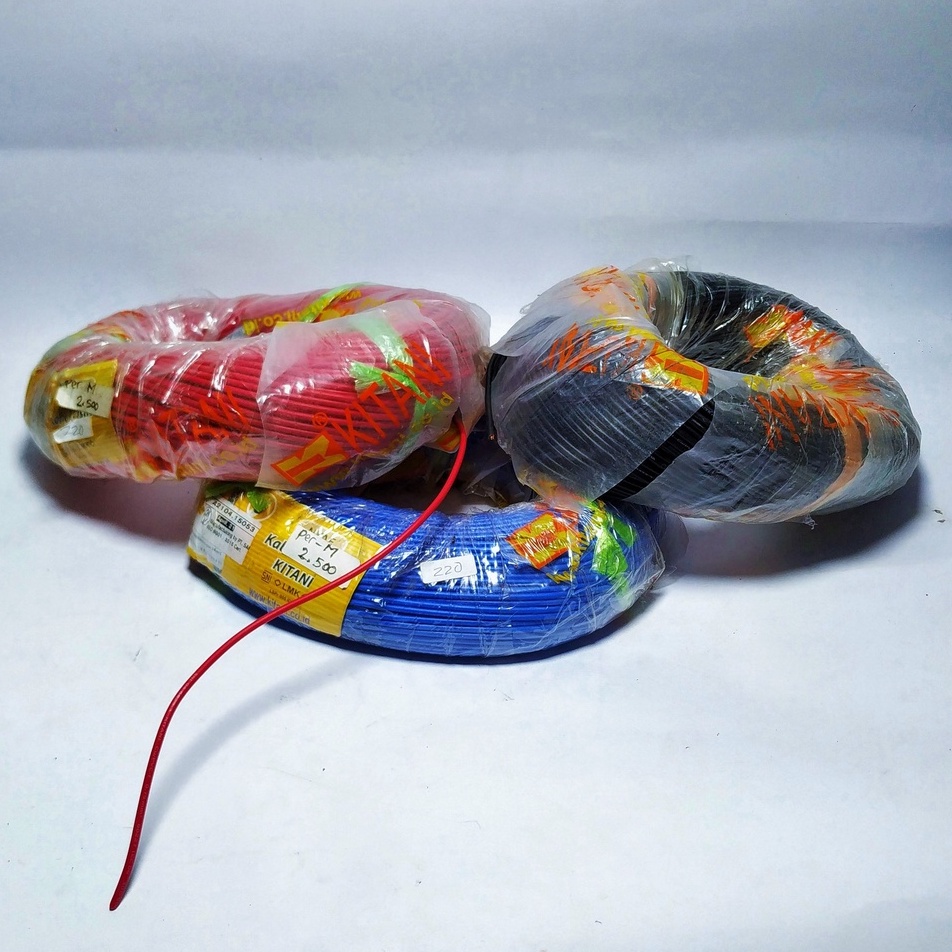 Kabel Serabut Nyaf 1x0,75 Kitani Panjang 100 meter  kabel body mobil/motor kabel serabut kabel insta
