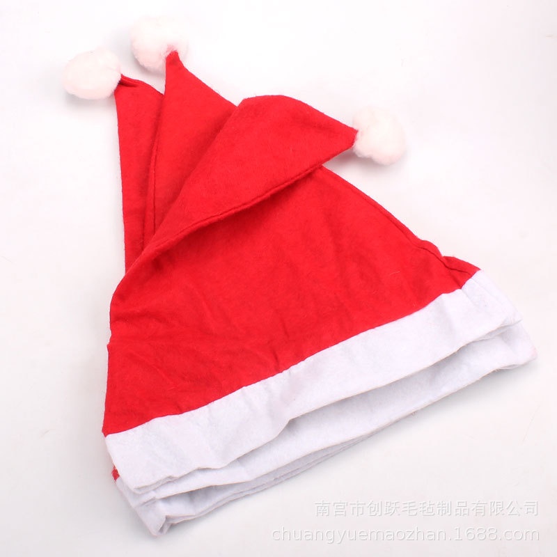 Topi Natal Polos / Topi Santa / Topi Christmas / Topi Xmas