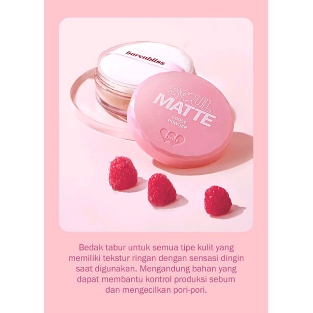 BNB Barenbliss Soul Matte Loose Powder Bedak Tabur Korea