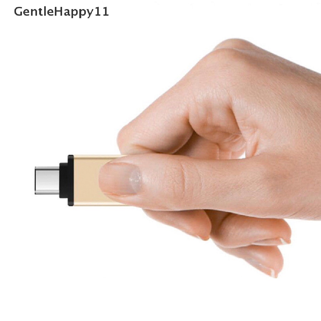 Gentlehappy Adapter Tipe C to USB-A 3.0 Female Converter OTG USB C 3.1 Untuk Mac Nexus 5X 6P id