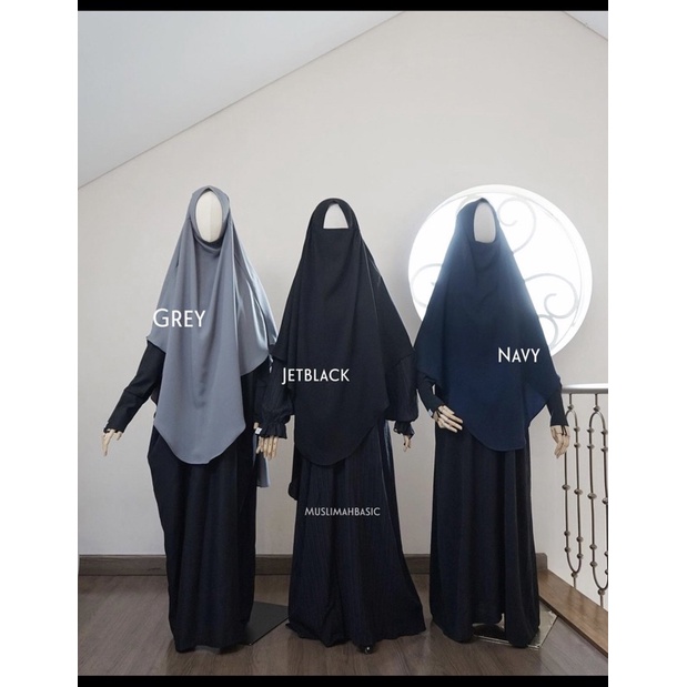 FK Instant Lady Series by Muslimah Basic Jetblack M