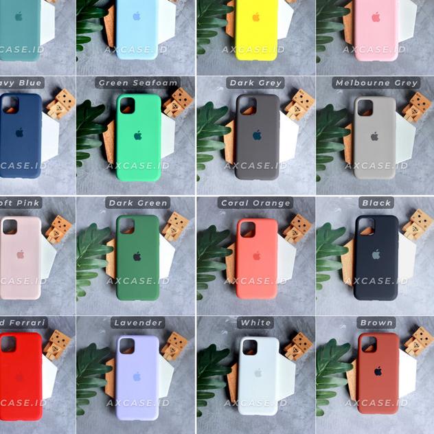 Premium Silicone Case iPhone 11 Pro Max Softcase Polos FULL COVER - Stabilo/Seafoam, iP 11 Pro Max