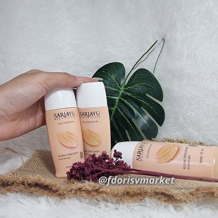 Sariayu Liquid Foundation (Kuning Pengantin) / Sariayu Alas Bedak 35 ml / SariAyu Foundation / Kunin