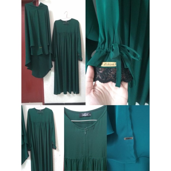 Khimar Gamis Almahyra by Zakira New & preloved VVGC set