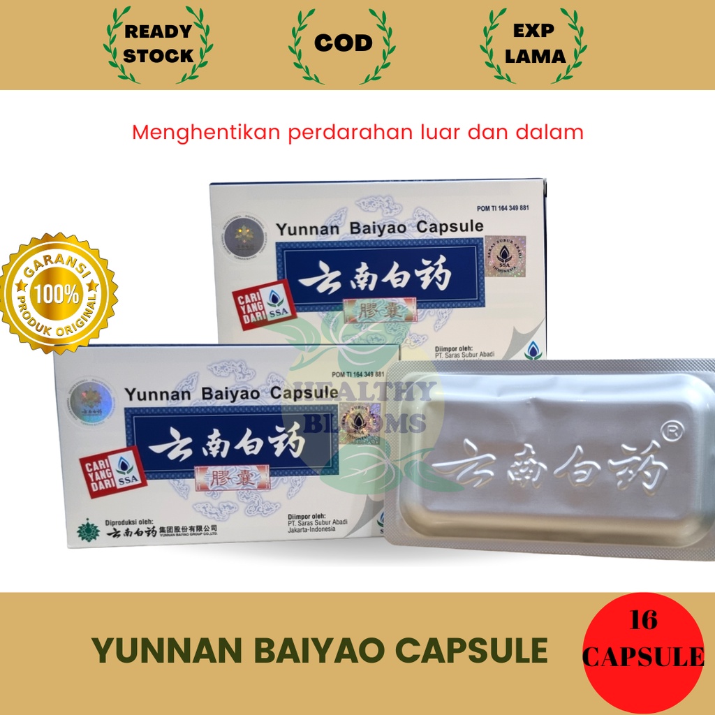 Yunnan Baiyao Capsule / Yun nan Bai Yao Capsule SSA