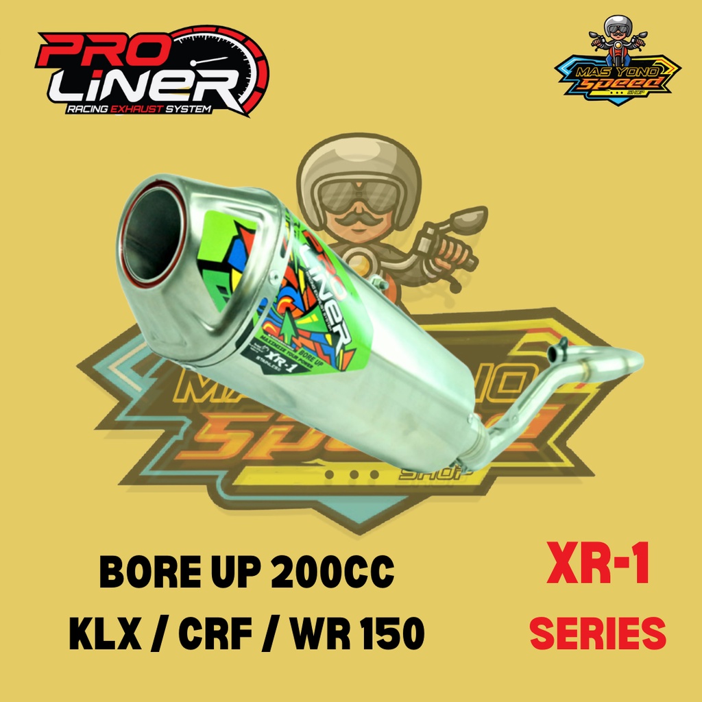 Proliner Pro Liner Knalpot Bore Up 200c WR 155R WR155 CRF 150L KLX 150 Dtracker Original