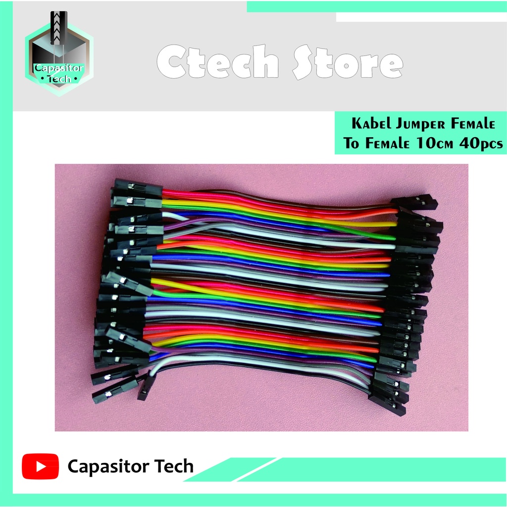 Kabel Jumper Male-Male, Male-Female, Female-Female 10CM Isi 40 Kabel