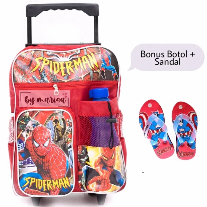 Tas Koper Tas Troli Anak Laki Laki Tas Koper Anak Tas Sekolah Anak Sd Tas Spider