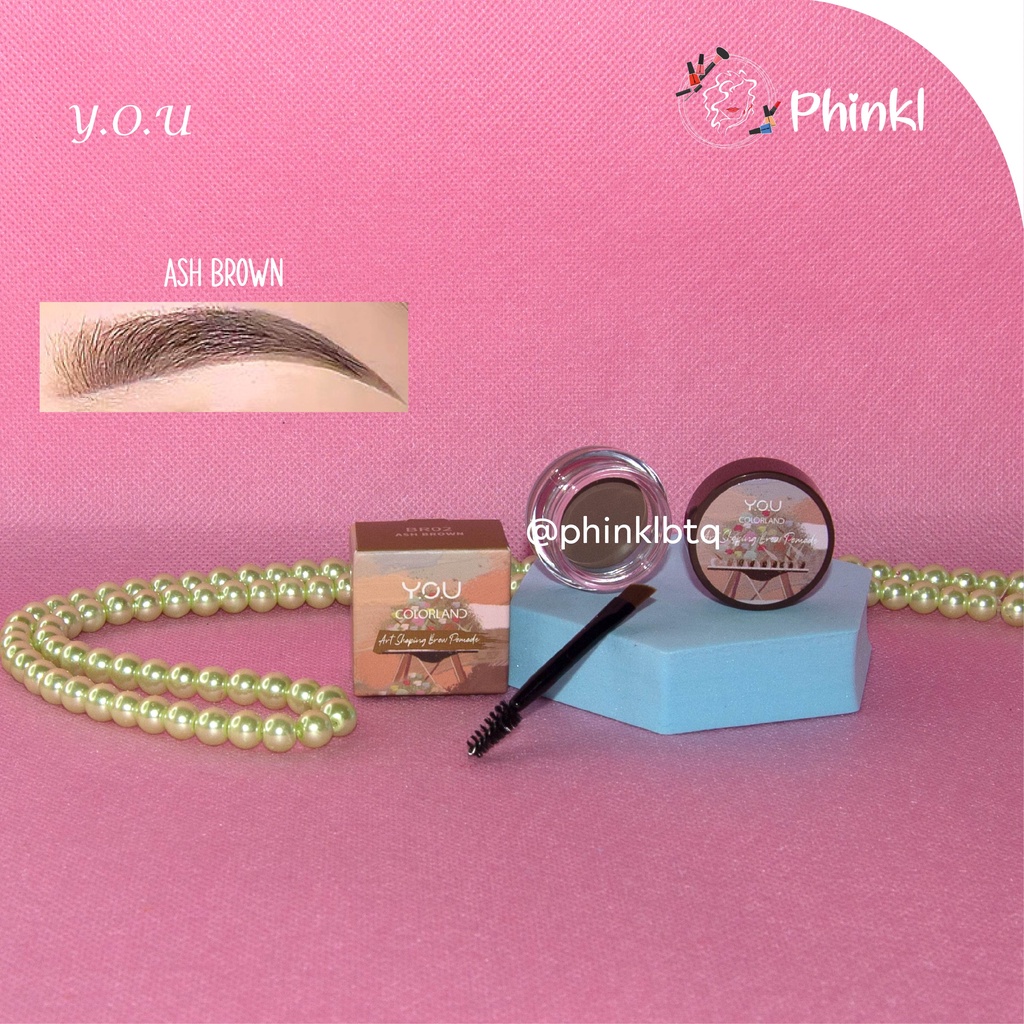 `ღ´ PHINKL `ღ´ Y.O.U COLORLAND brow pomade gel gambar alis bentuk eyebrow