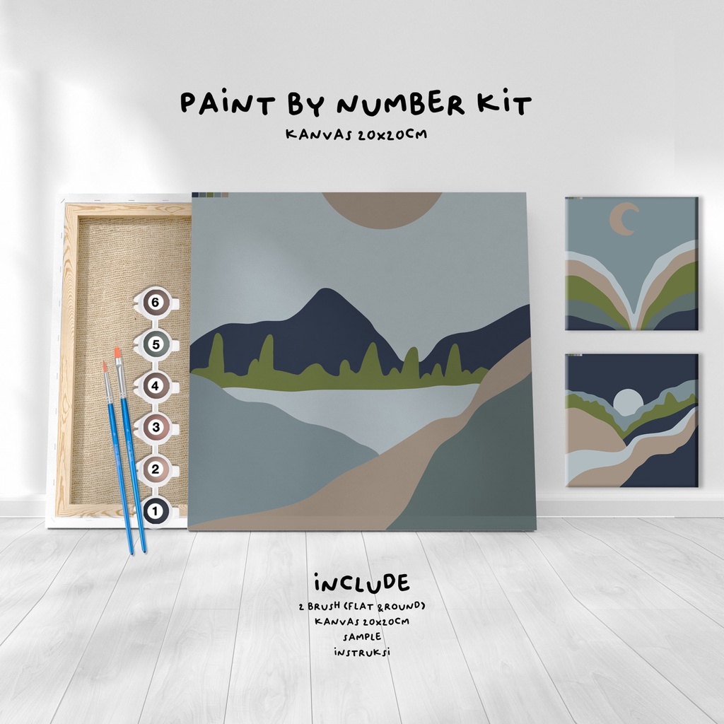 

Paint by Number KIT mount series Kanvas 20x20cm