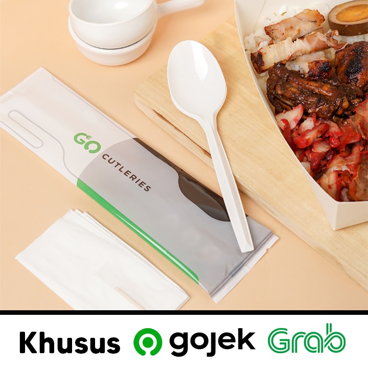 Sendok Set Plastik Tissue Tusuk Gigi Murah Ecer