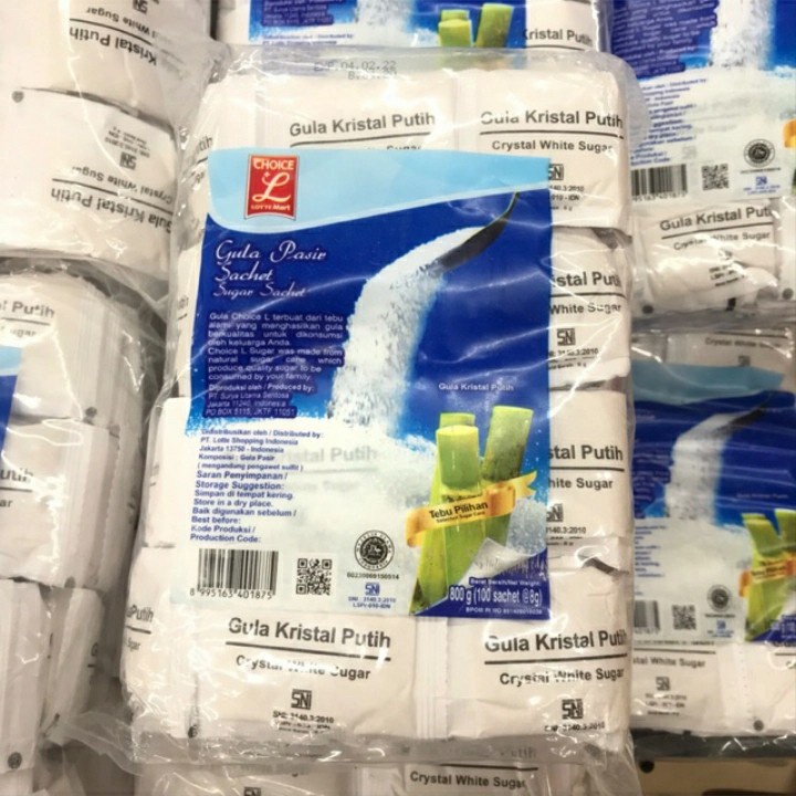 

CHOICE Gula Pasir Putih Crystal 500 sachet @8gr
