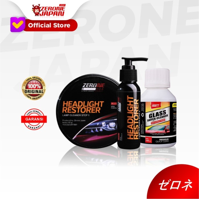 Promo Zerone Pengkilap Headlamp Mobil dan Pembersih Jamur Kaca Depan