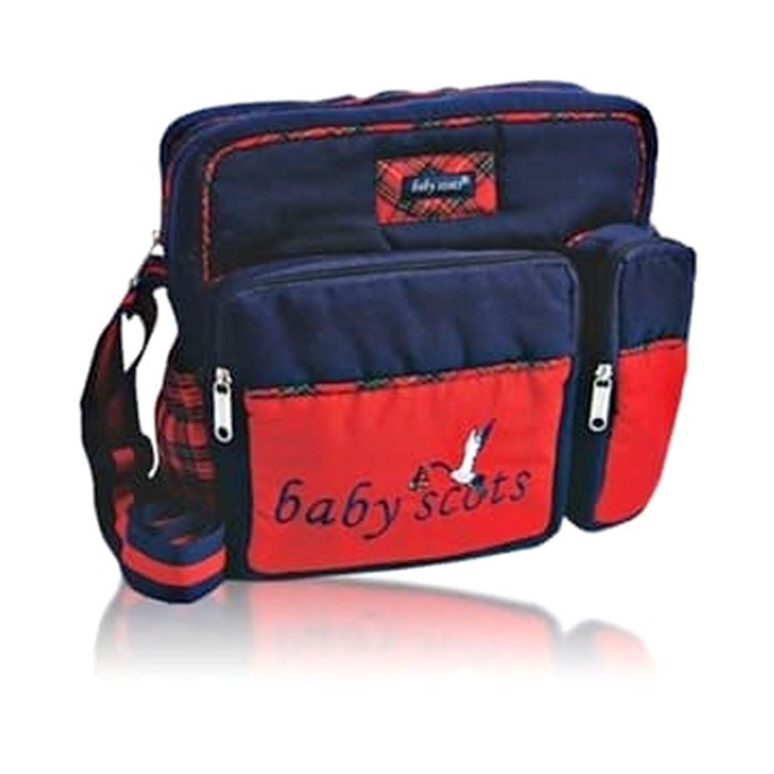 Diaper Bag Scots Embroidery Medium Bag / Tas Bayi Medium / Tas Travelling Baby