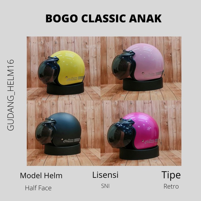 Habisinstok Helm Bogo Anak Carkidss Kmn09