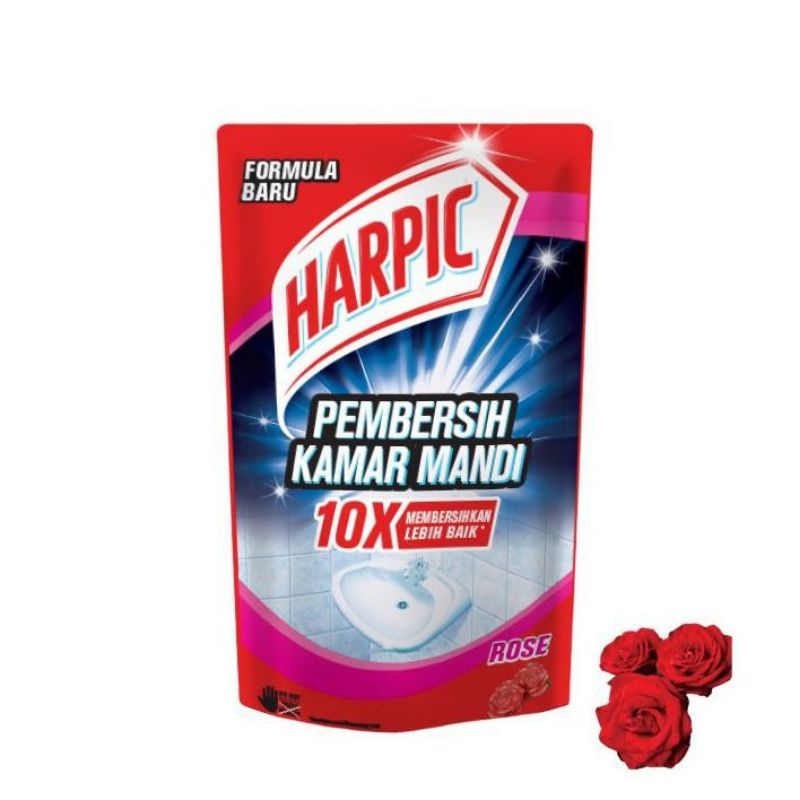 Harpic Pembersih Kamar Mandi Lime Rose Refill 400 / 700mL
