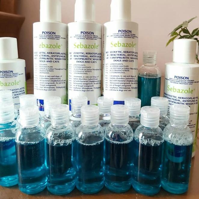 SEBAZOLE 50 ML SHAMPO KUCING ANJING SEBAZOLE SHAMPO R KUTU