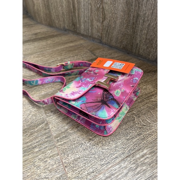 HIMALAYA-TAS SELEMPANG CONSTANTIN BUTTERFLY FULL EMBOS DAN BARCODE FREE BOX+PITA+PAPERBAG
